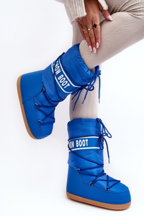 Śniegowce Model Venila NB618 Blue - Step in style Śniegowce Model Venila NB618 Blue - Step in style