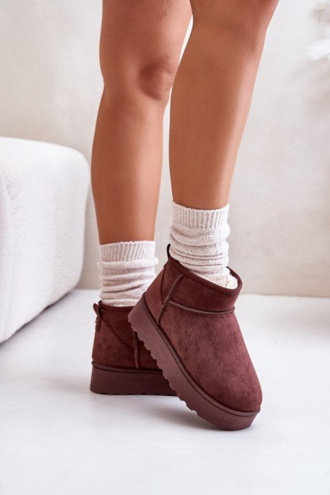 Śniegowce Model Xamella 20216-4H Dark Brown - Step in style Śniegowce Model Xamella 20216-4H Dark Brown - Step in style