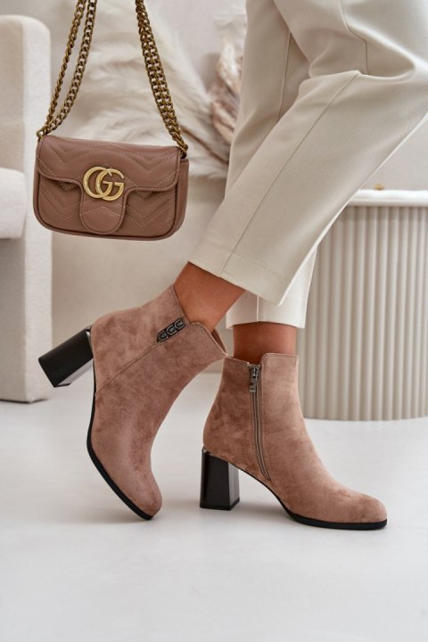 Botki Model Erillia JC103 Brown - Step in style Botki Model Erillia JC103 Brown - Step in style