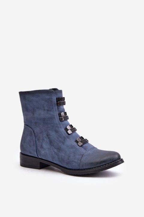 Botki Model Evalith ASA62-30 Blue - Step in style Botki Model Evalith ASA62-30 Blue - Step in style
