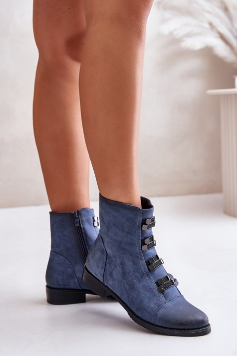 Botki Model Evalith ASA62-30 Blue - Step in style Botki Model Evalith ASA62-30 Blue - Step in style