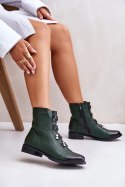 Botki Model Evalith ASA62-30 Green - Step in style