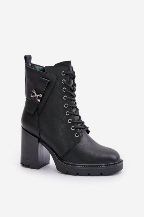 Botki Model Ivarisse ASA254-3 Black - Step in style Botki Model Ivarisse ASA254-3 Black - Step in style