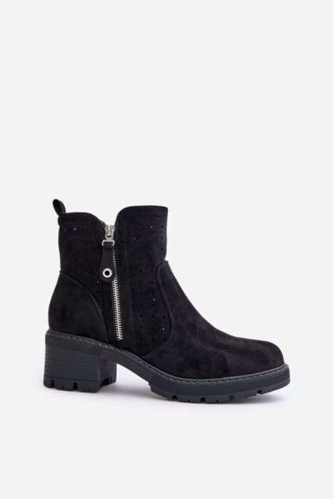 Botki Model Oviria M1537 Black - Step in style Botki Model Oviria M1537 Black - Step in style
