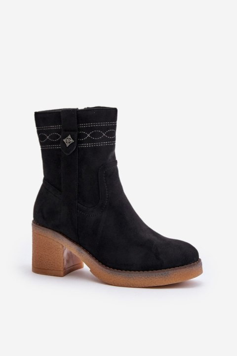 Botki Model Vailia RMR2460-21 Black - Step in style Botki Model Vailia RMR2460-21 Black - Step in style