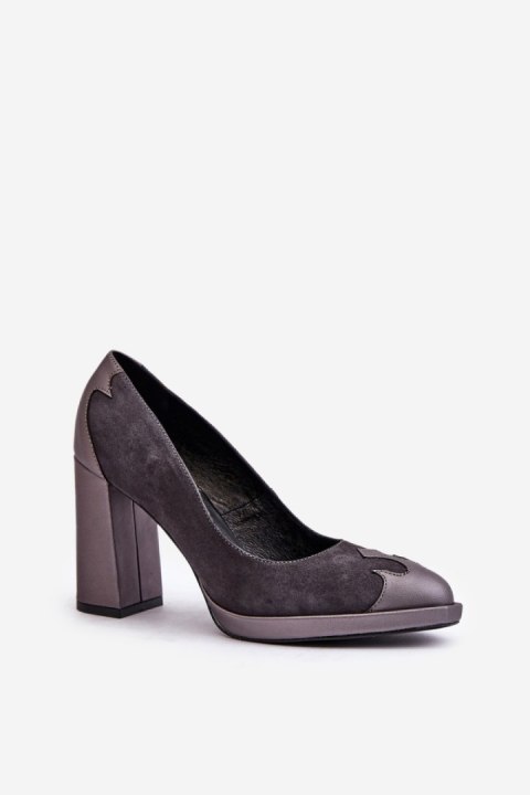 Czółenka Model Laura Messi 2702 Grey - Step in style Czółenka Model Laura Messi 2702 Grey - Step in style