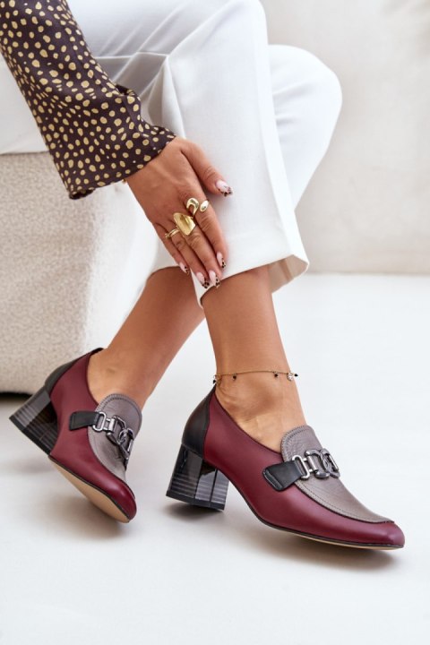 Czółenka Model Laura Messi 2861 Bordo - Step in style Czółenka Model Laura Messi 2861 Bordo - Step in style