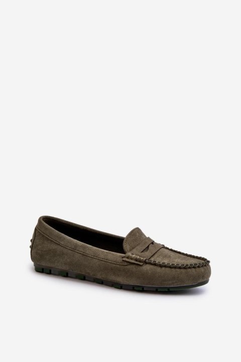 Mokasyny Model Glimris 24PB02-7673 Dark Green - Step in style Mokasyny Model Glimris 24PB02-7673 Dark Green - Step in style