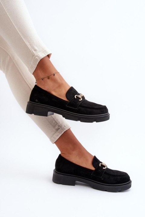 Mokasyny Model Lighas F003 Black - Step in style Mokasyny Model Lighas F003 Black - Step in style