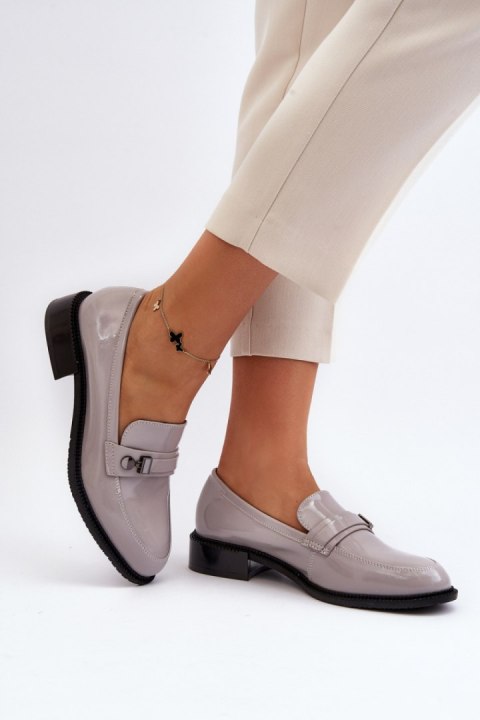 Mokasyny Model Nerilaja 66614 Grey - Step in style Mokasyny Model Nerilaja 66614 Grey - Step in style