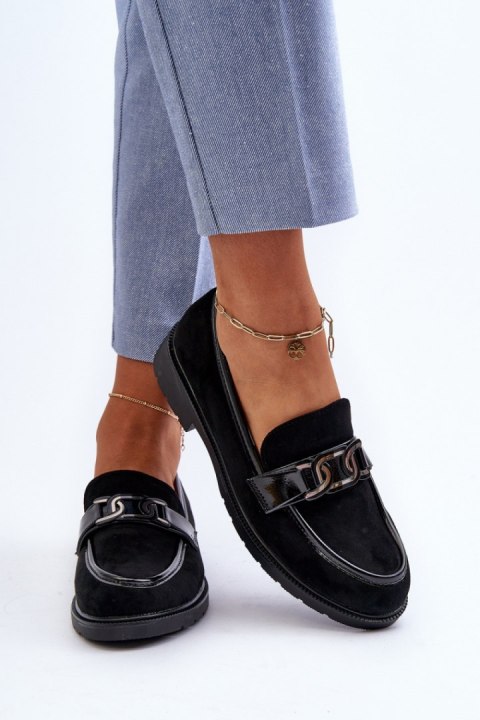 Mokasyny Model S.Barski HY3350A Black - Step in style Mokasyny Model S.Barski HY3350A Black - Step in style