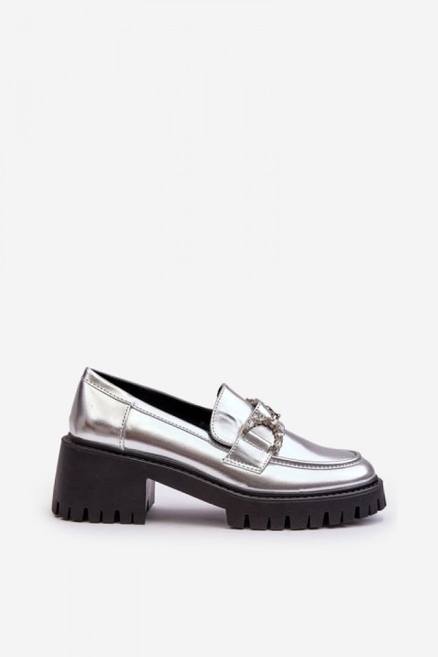 Półbuty Model Lemmitty 2646-5 Silver - Step in style Półbuty Model Lemmitty 2646-5 Silver - Step in style