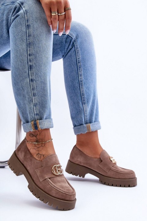 Półbuty Model Rosefalls 20153 Dark Beige Zamsz - Step in style Półbuty Model Rosefalls 20153 Dark Beige Zamsz - Step in style