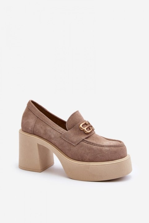 Półbuty Model Zazoo 20170 Beige - Step in style Półbuty Model Zazoo 20170 Beige - Step in style
