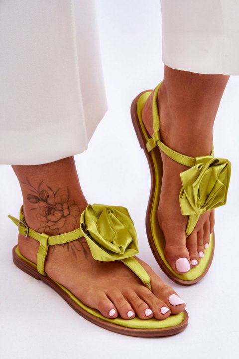 Sandały Japonki Model Carisma QQ-137 Limonka - Step in style Sandały Japonki Model Carisma QQ-137 Limonka - Step in style