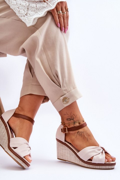 Sandały Model Daphne M338 Light Beige - Step in style Sandały Model Daphne M338 Light Beige - Step in style