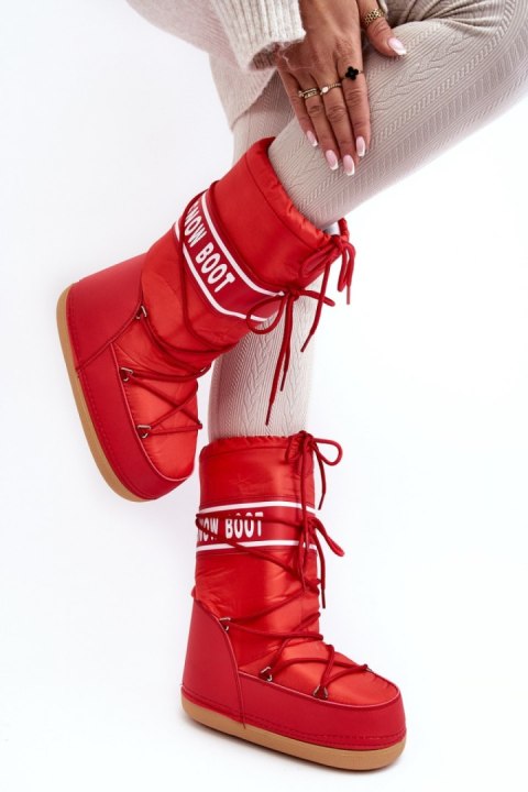 Śniegowce Model Venila NB618 Red - Step in style Śniegowce Model Venila NB618 Red - Step in style