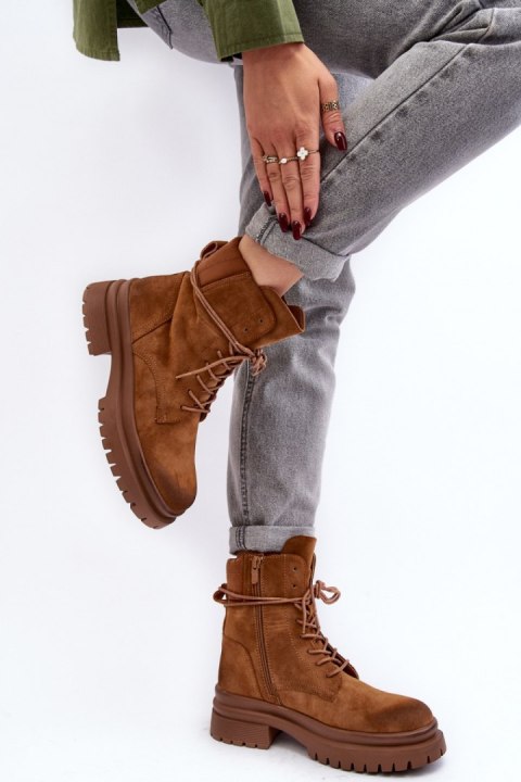 Trapery Model Narelona 6602 Camel - Step in style Trapery Model Narelona 6602 Camel - Step in style
