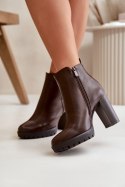 Botki Model Bioria UK157 Dark Brown - Step in style