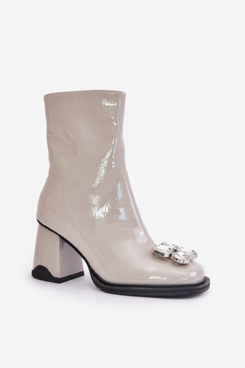 Botki Model DA MR880-019 Light Grey - Step in style Botki Model DA MR880-019 Light Grey - Step in style