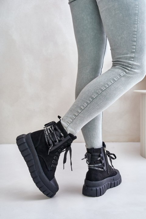 Botki Model Edidda 24BT26-7378 Black - Step in style Botki Model Edidda 24BT26-7378 Black - Step in style