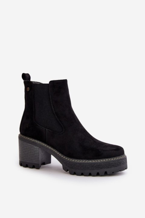 Botki Model Irissinae KE217 Black - Step in style Botki Model Irissinae KE217 Black - Step in style