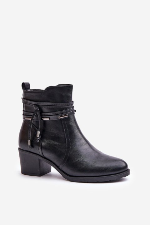 Botki Model Lobina ASA128-37 Black - Step in style Botki Model Lobina ASA128-37 Black - Step in style
