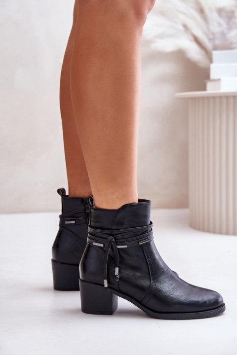 Botki Model Lobina ASA128-37 Black - Step in style Botki Model Lobina ASA128-37 Black - Step in style
