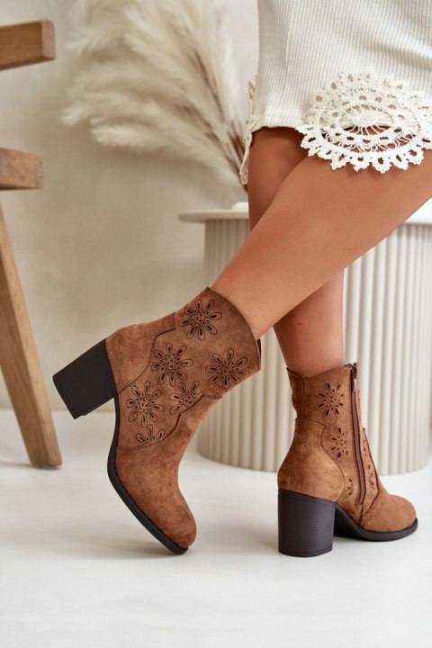 Botki Model Nevishiia ASA250-3 Brown - Step in style Botki Model Nevishiia ASA250-3 Brown - Step in style