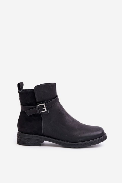 Botki Model Sabamessa 24BT35-7430 Black - Step in style Botki Model Sabamessa 24BT35-7430 Black - Step in style