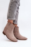 Botki Model Zazoo 2326/024 Beige Zamsz - Step in style