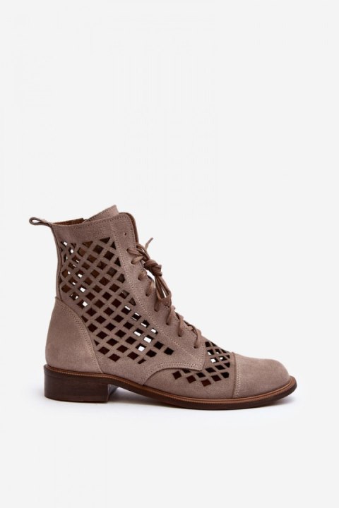 Botki Model Zazoo 2695/024 Beige - Step in style Botki Model Zazoo 2695/024 Beige - Step in style