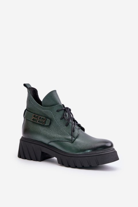 Botki Model Zazoo 60483 Dark Green - Step in style Botki Model Zazoo 60483 Dark Green - Step in style
