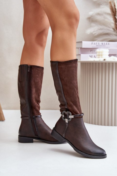 Kozaki Model Leatharia ASA62-112 Brown - Step in style Kozaki Model Leatharia ASA62-112 Brown - Step in style