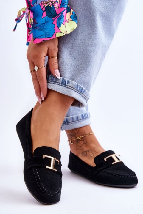 Mokasyny Model Carly GO-105 Black - Step in style Mokasyny Model Carly GO-105 Black - Step in style