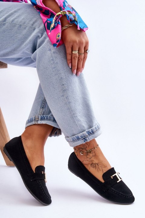 Mokasyny Model Carly GO-105 Black - Step in style Mokasyny Model Carly GO-105 Black - Step in style