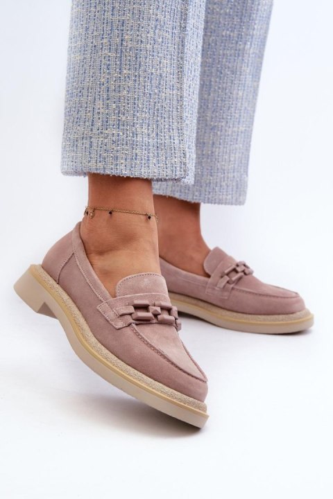 Mokasyny Model DA TW101 Dirty Pink - Step in style Mokasyny Model DA TW101 Dirty Pink - Step in style