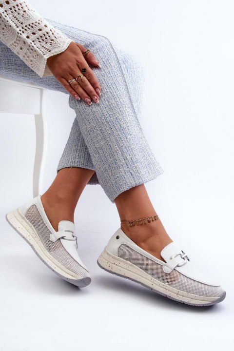 Mokasyny Model DA TW210 White - Step in style Mokasyny Model DA TW210 White - Step in style