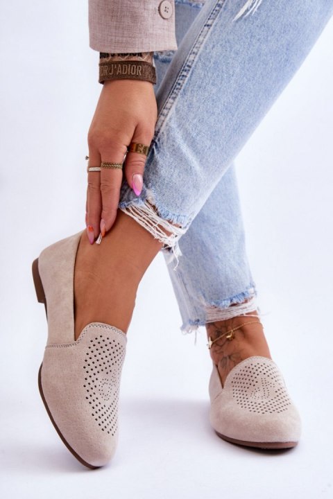 Mokasyny Model Giovana LR29515 Beige - Step in style Mokasyny Model Giovana LR29515 Beige - Step in style