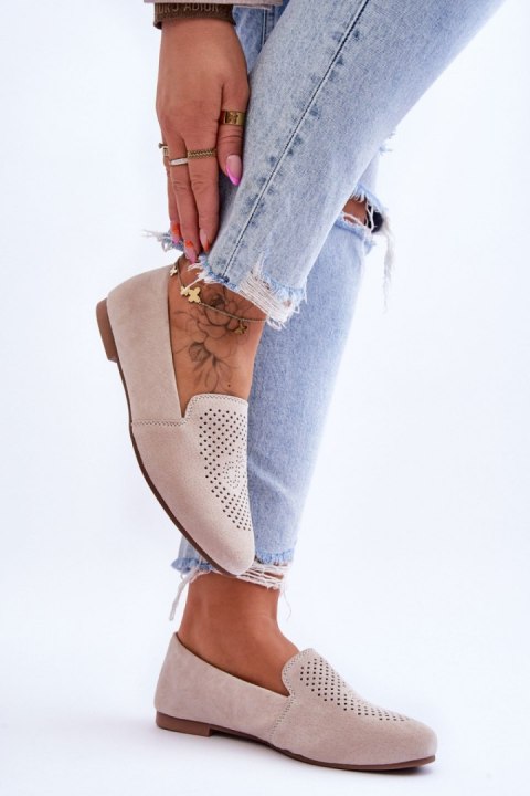Mokasyny Model Giovana LR29515 Beige - Step in style Mokasyny Model Giovana LR29515 Beige - Step in style