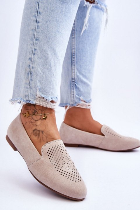 Mokasyny Model Giovana LR29515 Beige - Step in style Mokasyny Model Giovana LR29515 Beige - Step in style