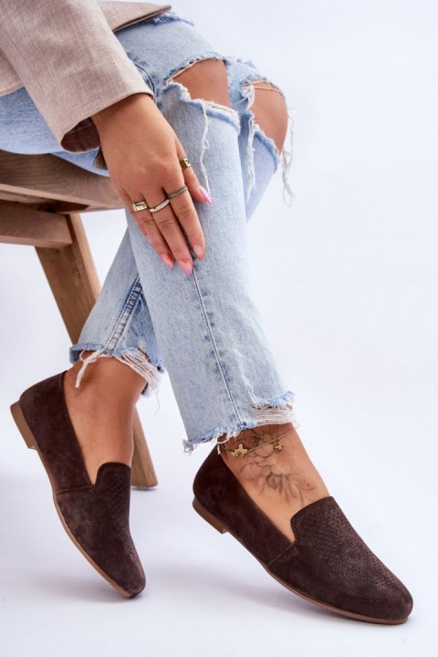 Mokasyny Model Giovana LR29515 Brown - Step in style Mokasyny Model Giovana LR29515 Brown - Step in style