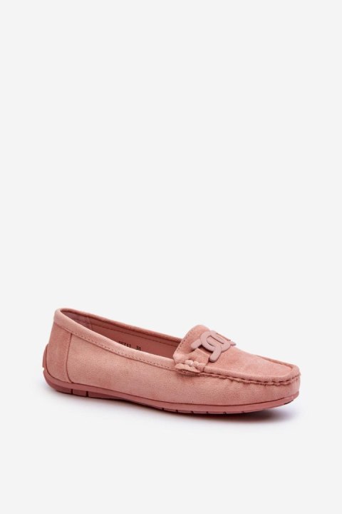 Mokasyny Model Rabell DF711 Light Pink - Step in style Mokasyny Model Rabell DF711 Light Pink - Step in style