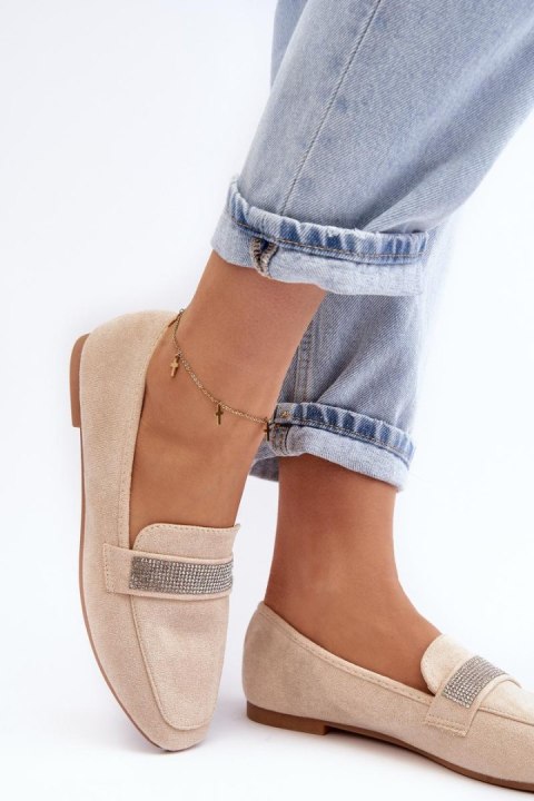 Mokasyny Model Ralrika YD6-52 Beige - Step in style Mokasyny Model Ralrika YD6-52 Beige - Step in style