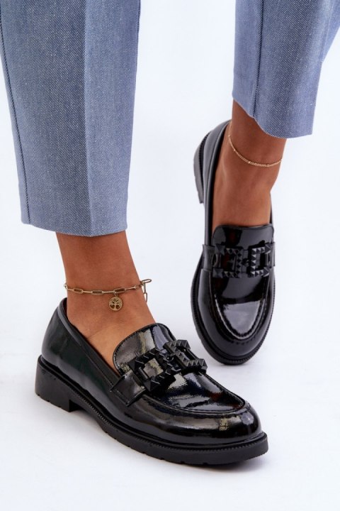 Mokasyny Model S.Barski HY371A Black - Step in style Mokasyny Model S.Barski HY371A Black - Step in style