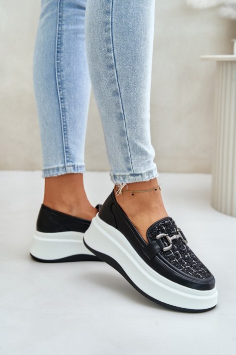 Mokasyny Model Vinceza 89105 Black - Step in style Mokasyny Model Vinceza 89105 Black - Step in style