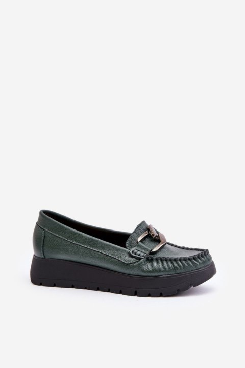 Mokasyny Model Zazoo 10141 Dark Green - Step in style Mokasyny Model Zazoo 10141 Dark Green - Step in style