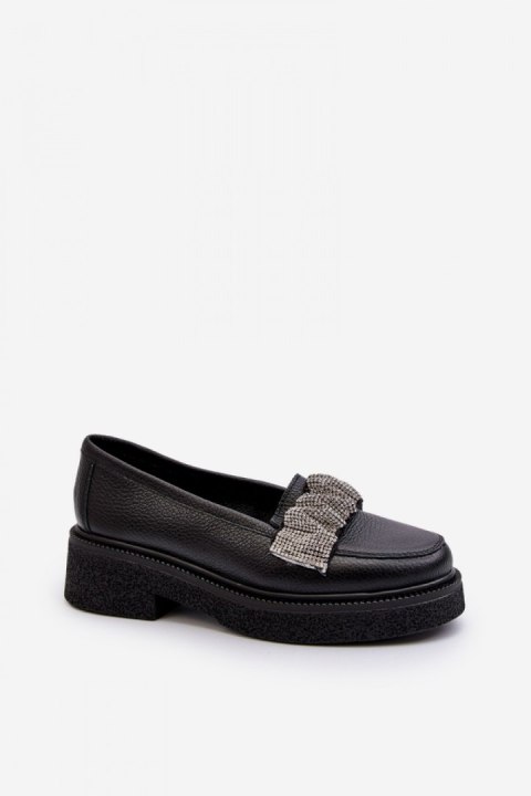 Mokasyny Model Zazoo 3419 Black Skóra - Step in style Mokasyny Model Zazoo 3419 Black Skóra - Step in style