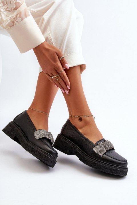 Mokasyny Model Zazoo 3419 Black Skóra - Step in style Mokasyny Model Zazoo 3419 Black Skóra - Step in style