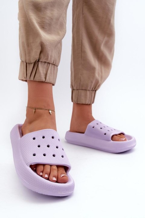 Sandał Klapki Model Beula B64 Violet - Step in style Sandał Klapki Model Beula B64 Violet - Step in style